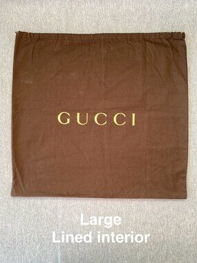 Rare Large Authentic GUCCI | Lined Cotton Drawstring Dust Bag Gift Storage